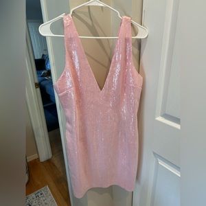 Light pink sequin XL dress - worn once